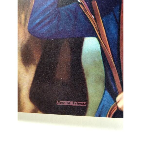 Lovely Lady Horse Art Print Vintage 1940s Lithograph Women Equestrian Artwork - Picture 5 of 8